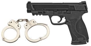 S&W M&P 2.0 .45 ACP pistol, black.